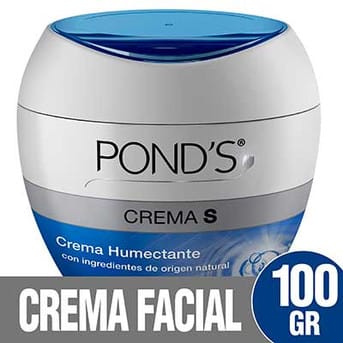 Crema Humectante Pond's Crema S con Origel Natural 100g