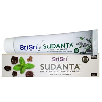 Pasta Dental Sri Sri Sudanta Gel Carbon Activo Veget 100ml