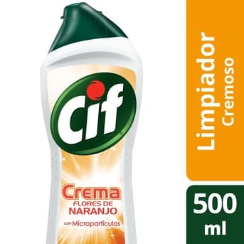 Crema Botella Limpiador Cif Naranja 500ml