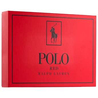 Cofre Ralph Lauren Polo Red Men Edt 125ml + Body Shower 10ml + Desodorante 75g