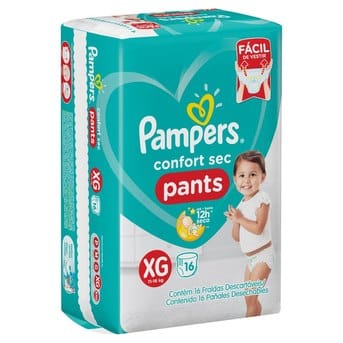 Pañales Pampers Confort Sec Pants XG 16un