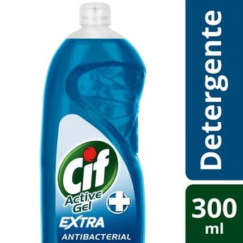 Detergente Cif Active Gel Antibacterial Menta Limón 300ml
