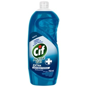 Detergente Cif Active Gel Antibacterial Menta Limón 750ml