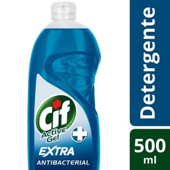Detergente Cif Active Gel Antibacterial Menta Limón 500ml