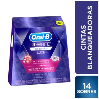 Cintas Blanqueadoras Oral-B 3D White Whitestrips Luxe 14un