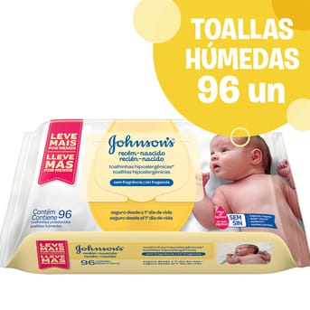 Toallitas Húmedas Johnson's Baby Recién Nacido 96un