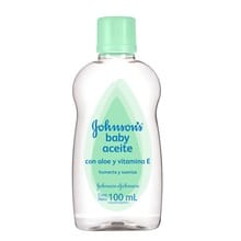 Aceite Bebé Johnson's Baby con Aloe y Vitamina E 100ml