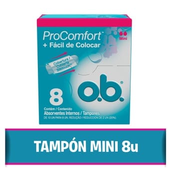 Tampones O.B. Procomfort Mini 8un