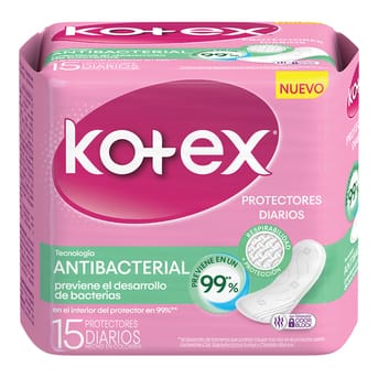 Protectores Diarios Kotex Antibacterial 50un