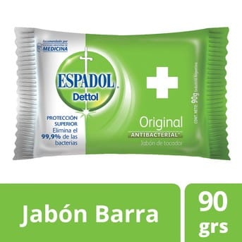 Jabón Antibacterial Manos Espadol Dettol Original 90g 1un