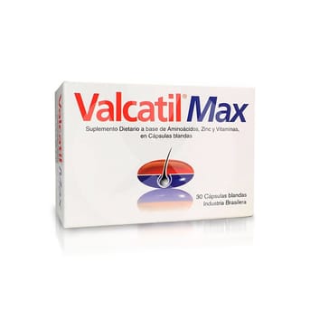 Valcatil Max Tratamiento Caída del Cabello Panalab 30 Cápsulas Blandas