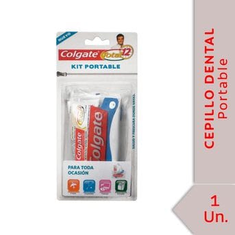 Kit Portable Colgate Cepillo Dental + Crema Dental 30g