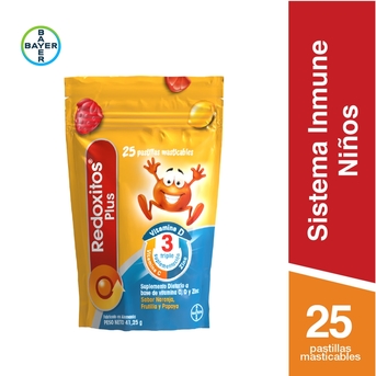 Suplemento Vitamínico Redoxitos Plus 25 Pastillas Masticables Redoxon