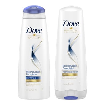 Combo Dove Reconstrucción Completa Shampoo + Acondicionador 400ml