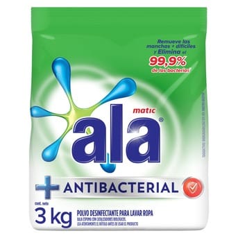Jabón En Polvo Ala Antibacterial 3kg