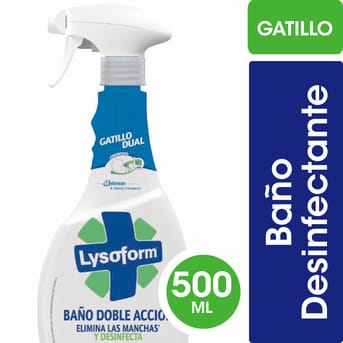 Desinfectante Lysoform Baño Doble Acción Desinfecta Elimina Manchas 500ml