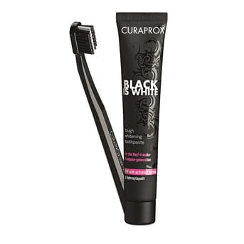 Crema Blanqueadora Curaprox Black Is White 90ml + Cepillo