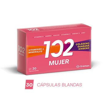 102 Mujer Vitaminas Minerales Gramon Millet x 30 Cápsulas