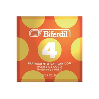 Tratamiento Capilar Biferdil con Aceite de Coco Sachet 20g