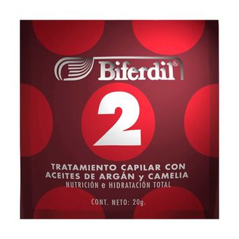 Tratamiento Capilar Biferdil Aceites de Camelia y Argán 20g
