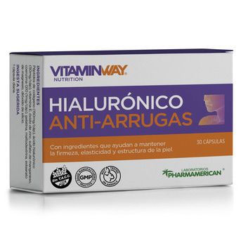 Suplemento Dietario Hialurónico Anti-Arrugas Vitamin Way 30 Caps.