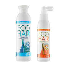Shampoo Ecohair Anti Caspa 200ml + Loción Ecohair Anticaída 125ml