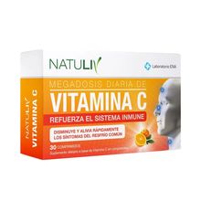 Vitamina C Natuliv Aumenta Sistema Inmunológico 30 Comp