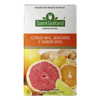 Té Citrus Mix Jengibre y Miel Saint Gottard 20 Saquitos