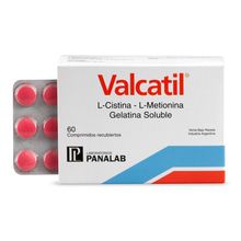 Valcatil L-Cistina L-Metionina Gelatina Soluble x 60 Comprimidos