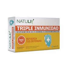 Triple Inmunidad Natuliv Vitamina C+Zinc+Vitamina D Defensas