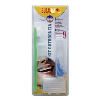 Kit Ortodoncia Bucal Tac Cepillo + Cera + Interdental