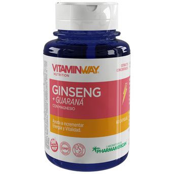 Suplemento Dietario Vitamin Way Ginseng + Guaraná 60 Cápsulas