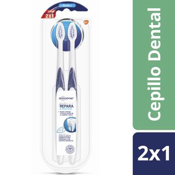 Cepillo Dental Sensodyne Repara y Protege Cerdas Suaves 2x1