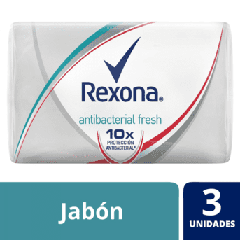 Rexona Jabón Antibacterial Fresh 3x90gr