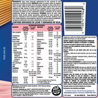 Ensure Advance Shake Frutilla 237 ml