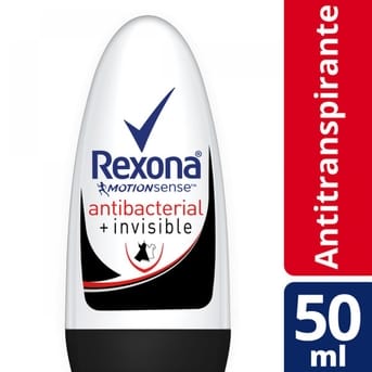 Desodorante Roll-On Rexona Wom Antibacterial Invisible 50ml