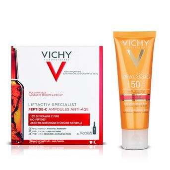 Combo Vichy Liftactiv Peptide 30 amp + Solar Anti-Edad 3en1 Fps50 50ml