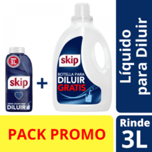 Jabón Líquido Skip para Diluir 500ml + Botella Reutilizable