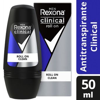 Desodorante Rexona Clinical Men Clean 3X Roll On 50ml