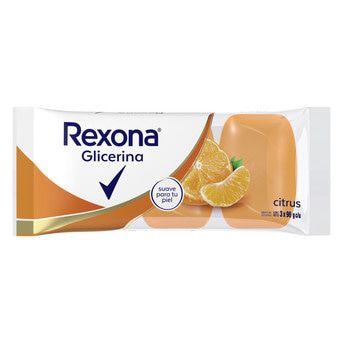 Jabón de Glicerina Rexona Citrus 90g Pack 3un