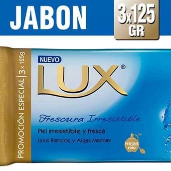Jabón en Barra Lux Frescura Irresistible 125g x 3un