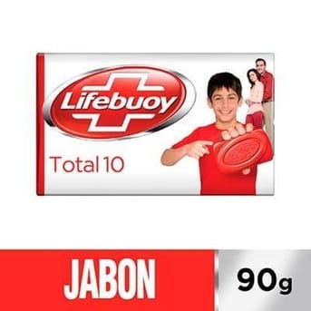 Jabón Lifebuoy Total Antibacterias 1un 90g