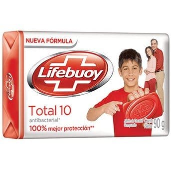Jabón Lifebuoy Total Antibacterias 1un 90g