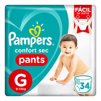 Pañales Descartables Pampers Confort Sec Pants Megapack