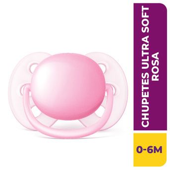 Avent ultra soft chupete silicona ortodontico rosa 6-18m+ 2 uds - Farmacia  en Casa Online
