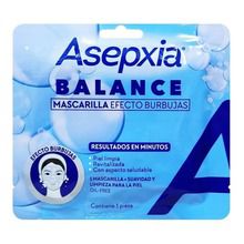 Asepxia Mascarilla Balance Efecto Burbujas x 1 unidad
