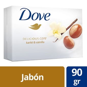 Jabón Pastilla Dove Karité y Vainilla 90g