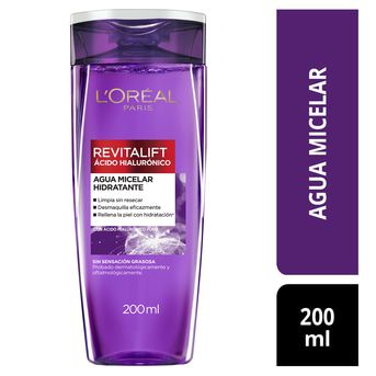 L'Oréal Paris Revitalift Agua Micelar Ácido Hialurónico 200ml