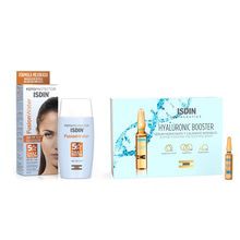 Combo Isdin Fusion Water 5 Star FPS50 + Hyaluronic Booster
