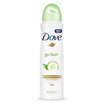 Desodorante Antitranspirante en Aerosol Dove Go Fresh Pepino y Té Verde 150ml